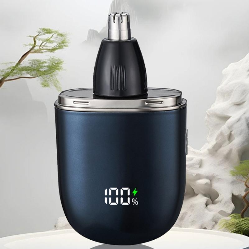 Multifunctional Hair Removal Tool with Double Edge Shaver Waterproof Beard Trimmer USB Charging for Travel