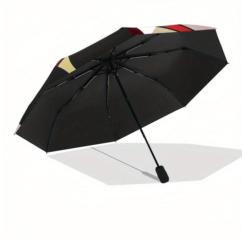 Mickey Mouse,Cartoon Character Automatic Umbrella - Tri-fold Portable Umbrella, Best Holiday Gift for Men and Women, Durable Iron Frame, Pla