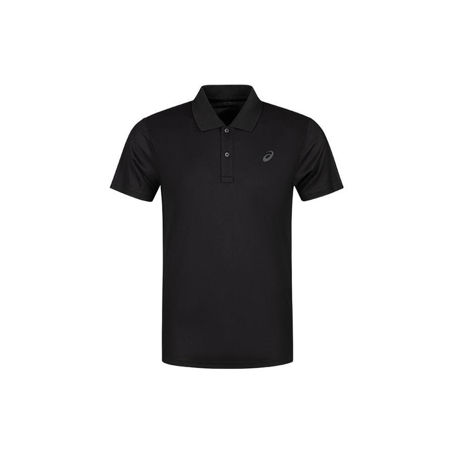

New ASICS Polo Shirts Men s Black 2031E616-001 L
