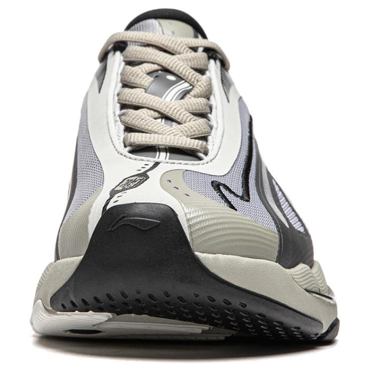 Li Ning Butterfly 2K Cushioning Slip Resistant Abrasion Resistant Breathable Support Low Top Chunky Sneakers Men's Gray AGCU063-3