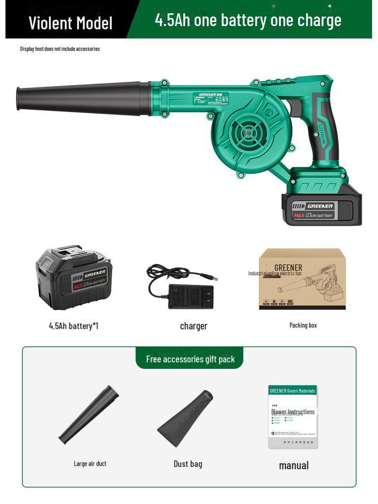 Green Forest 220V High-Power Industrial Hair Dryer & Dust Blower Gun