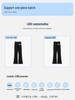 Children's Black Flared Dance Pants for Latin & Jazz Practice