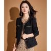 Meilanni French Style Color-block Tweed Jacket