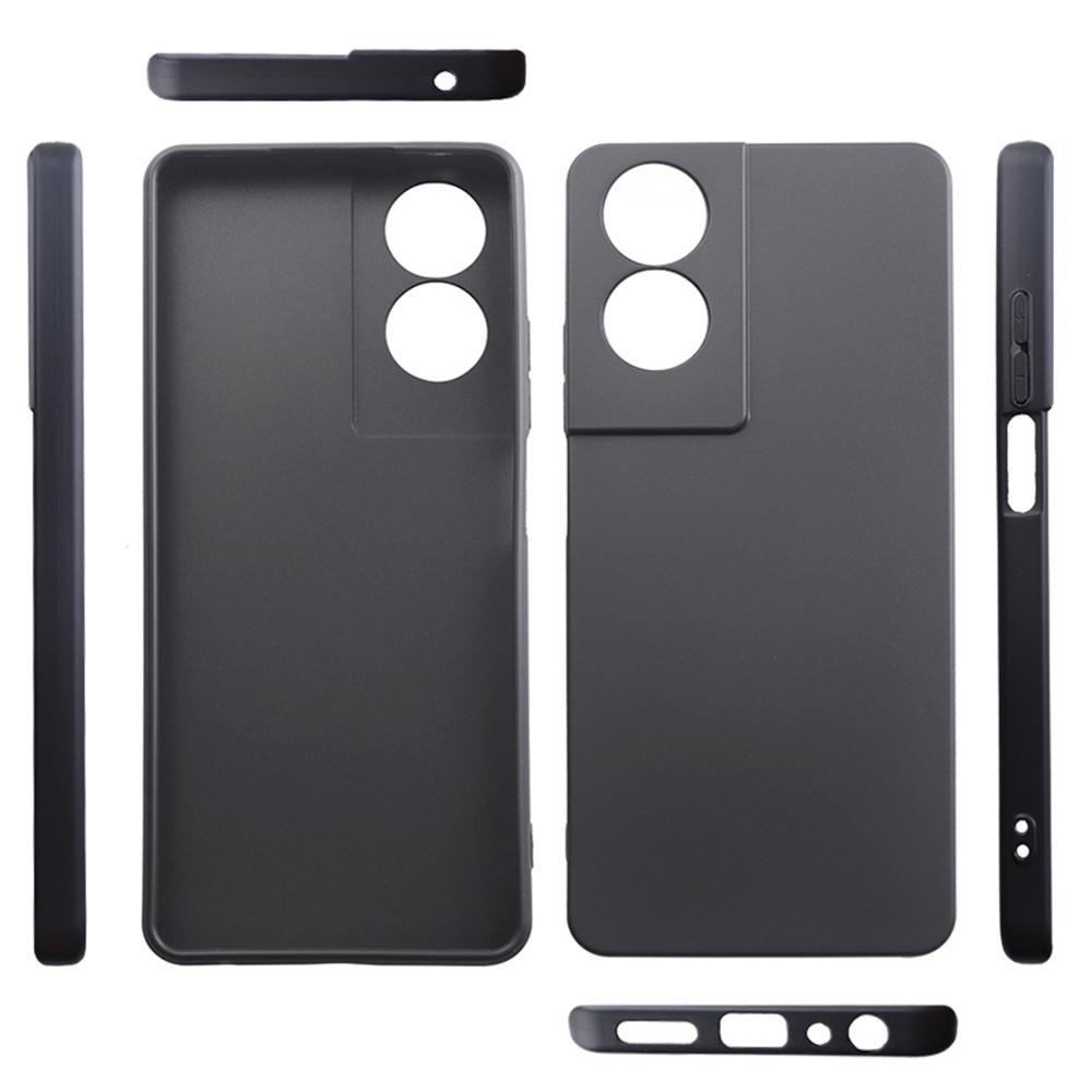 For TCL 40 Nxtpaper 4G Case Soft Matte Finish TPU Black Phone Cover (Precise Lens Cutouts)