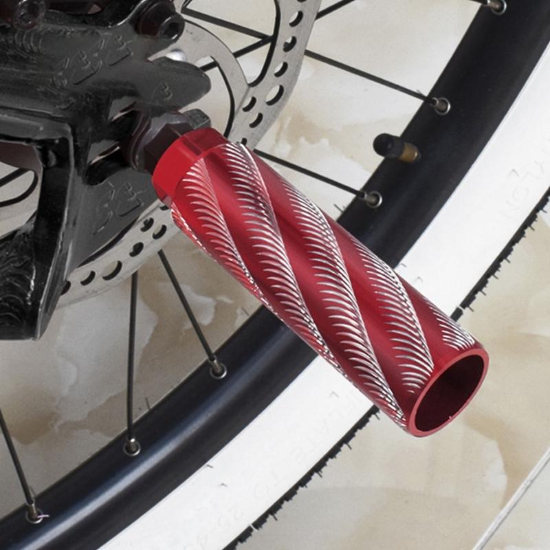 2er-Pack Aluminiumlegierungen Fahrrad Hinterradständer Schwerer Typ Fahrräder Pedale Ständer Verbessert den Grip Radfahren Sicherheit