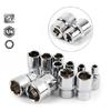 1/4 Drive Inch 4 4.5 5 5.5 6 6.5 7 8 9 10 11 12 13 14mm Ratchet Wrench Socket Head Sleeve Double End Hand Tools