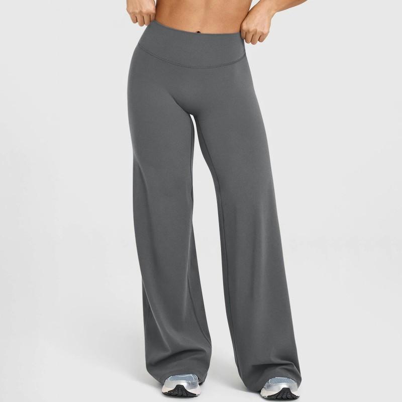 High-Waisted Wide Leg Yoga Pants Women Breathable Stretchy Workout Trousers 9/10 Length Slimming Fit