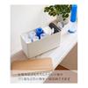 Yamazaki Jitsugyo Sanitary Storage Case Natural Approximately W23XD10.5XH14cm Rin Clean Around the Toilet Small Items Storage Multi Case 4808