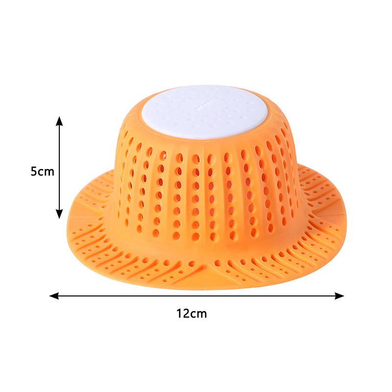 Silicone Floor Drain Hair Catcher Washbasin Bathtub Sink Filter Drain Anti Clogging Hair Blocker Bathroom Kitchen Sink Strainer