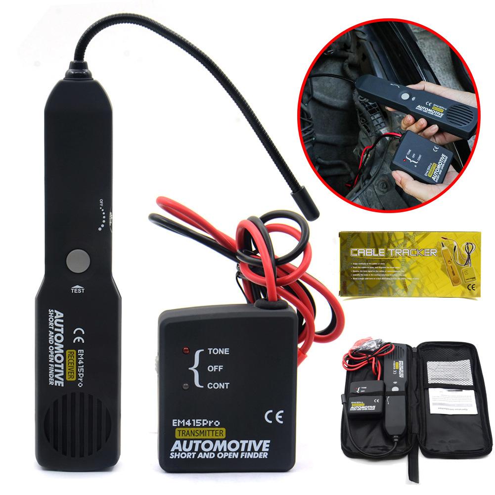 

EM415PRO сканер 6-42 В тестер выключателей цепи кабель и провод детектор короткого замыкания обрыва техническое обслуживание черный инструмент инструменты для проверки