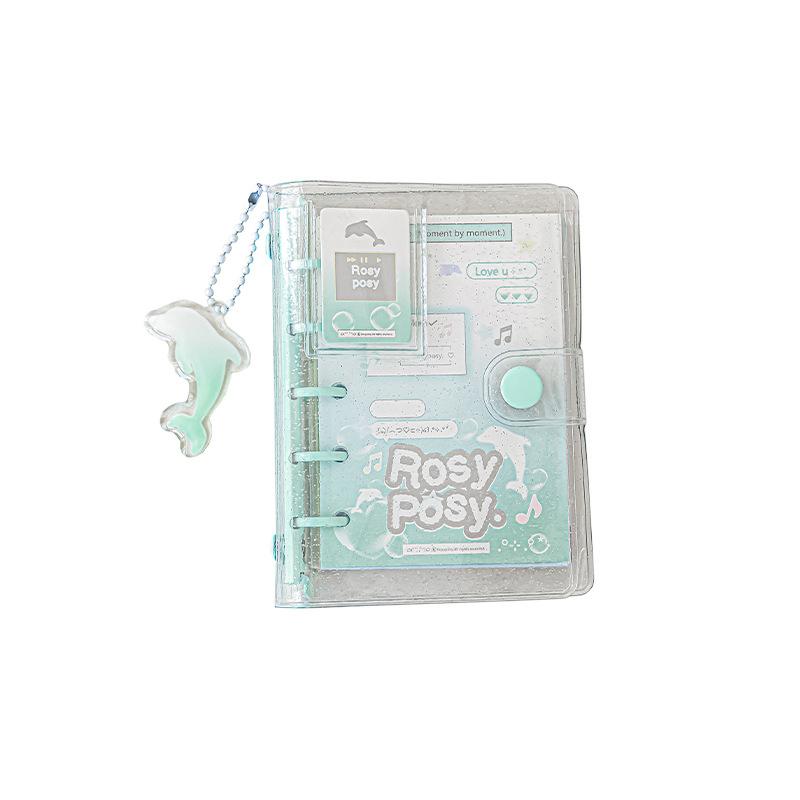 Loose Spiral Notebook Kawaii Transparent Loose-Leaf Notebooks Mini Notepad Portable Hand Account Cartoon Pocket Notebook