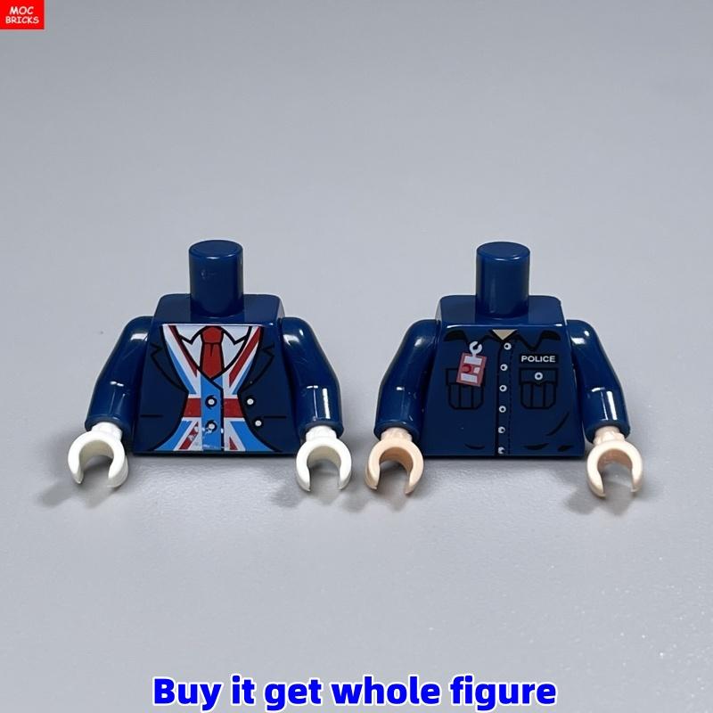 

MOC Bricks Profession 4cm Figure Torso painter barista Little boy girl magician Building Blocks Assembles Children s Playthings