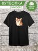 T-shirt with a Corgi