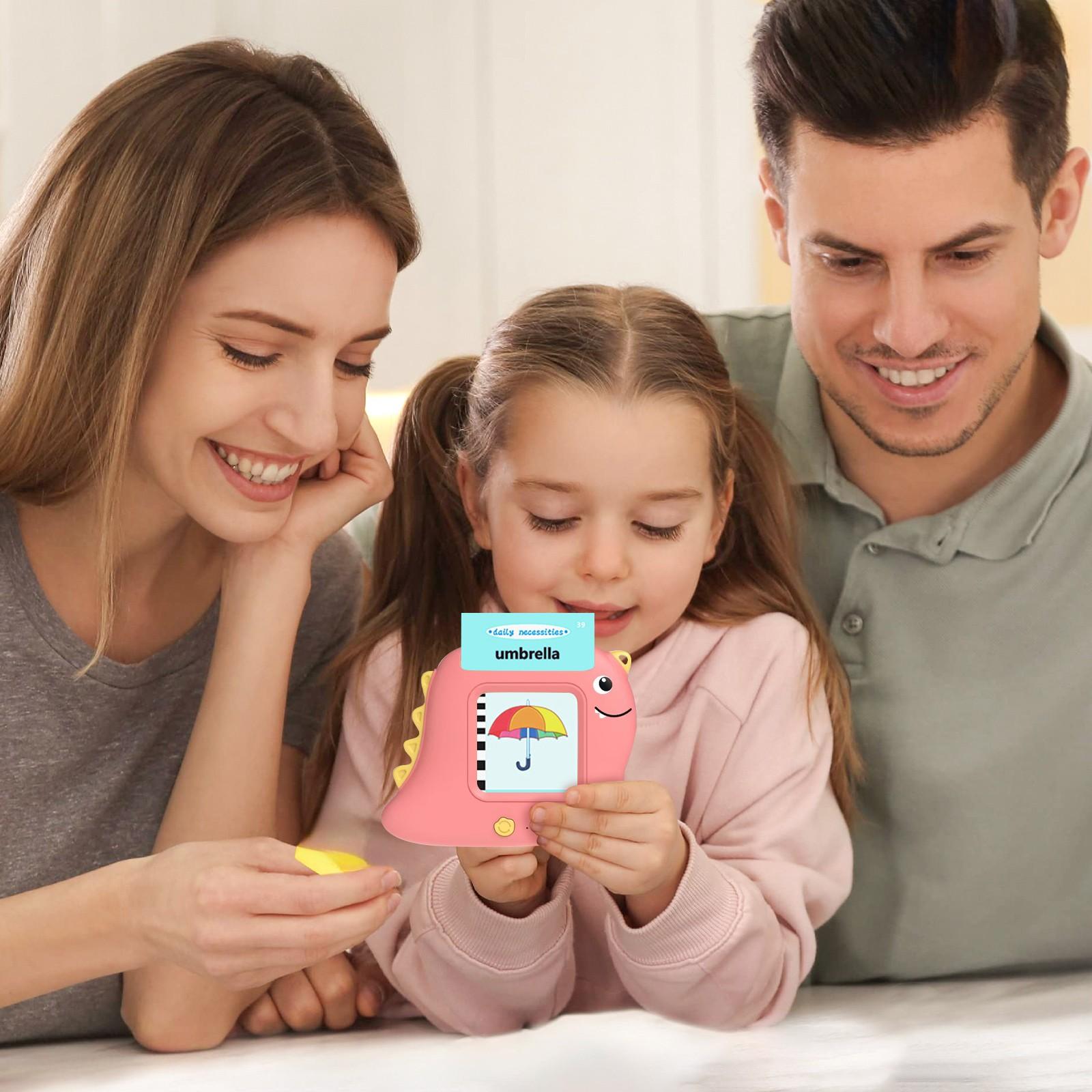 

Говорящие карточки для малышей со 112 видимыми словами, речевые сенсорные игрушки, обучающие говорящие игрушки для мальчиков и девочек 1, 2, 3, 4, 5 лет One Size розовый