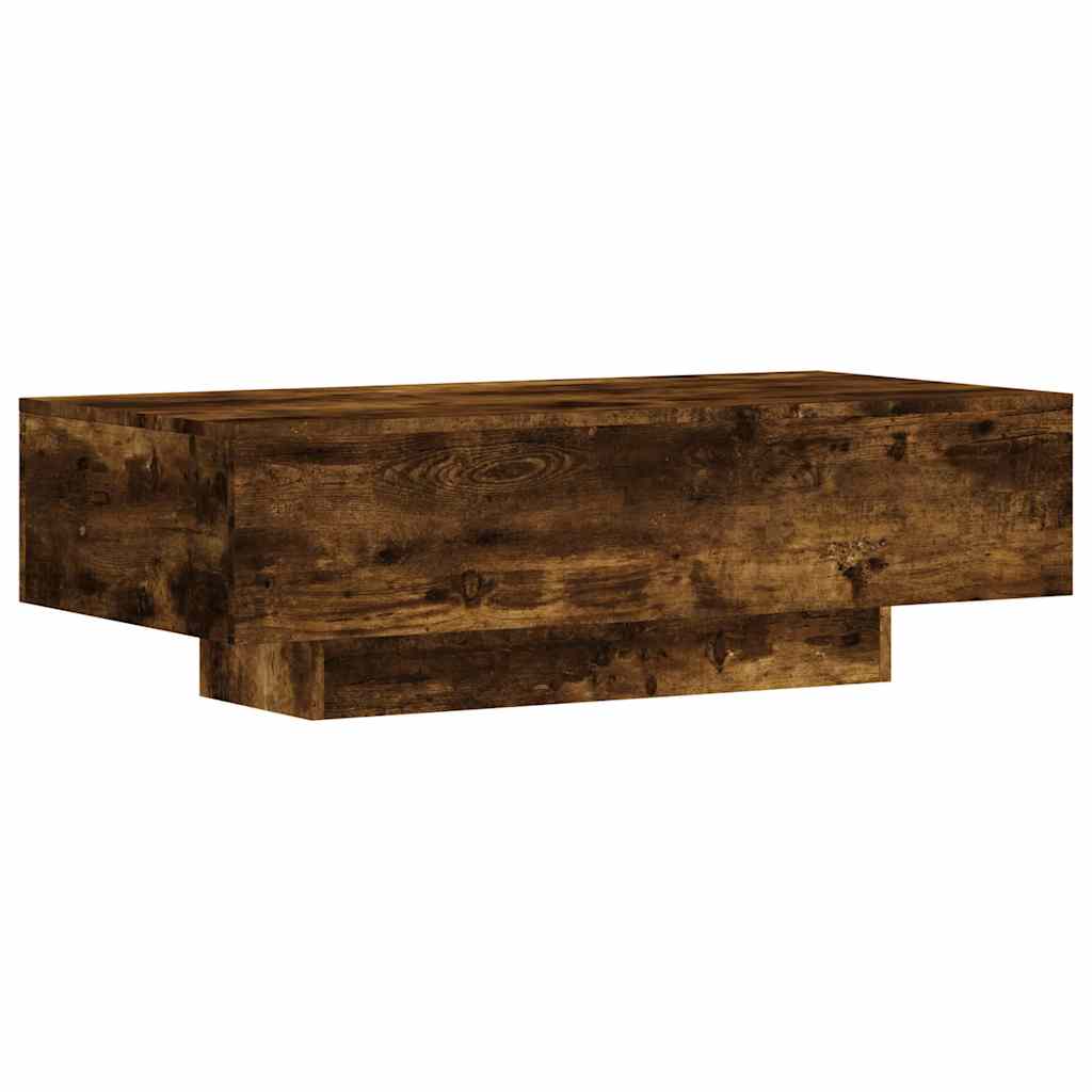 Coffee Table Smoked Oak 100 x 49.5 x 31 cm Engineered Wood
