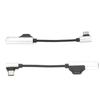 2Pcs Type C to 3.5mm Headphone Adapter Cable 2 in 1 Functional Bendable Headphone Adapter for Type C Phone Tablet PC