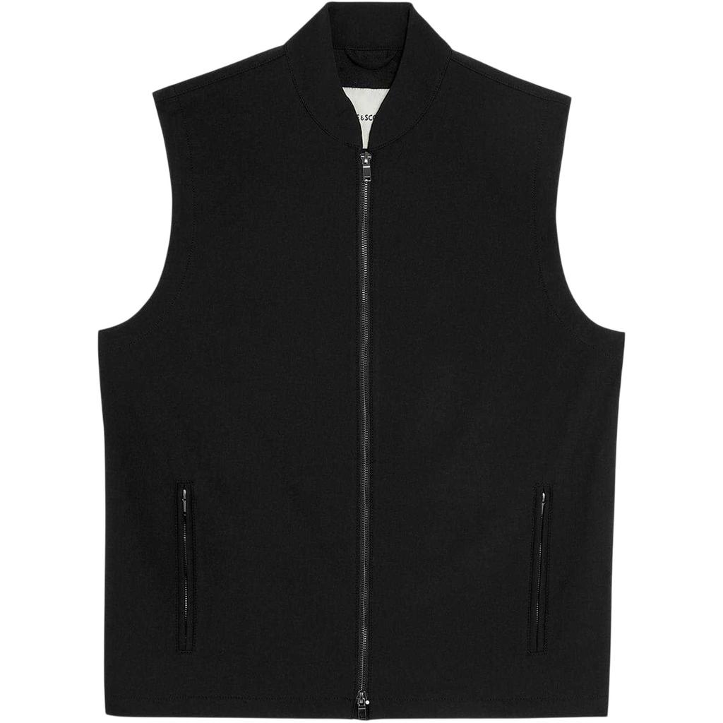 Lyle & Scott Mens Plain Full Zip Gilet