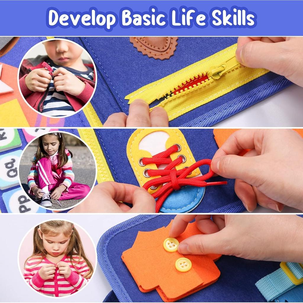 Pannello Attività, Giocattolo Montessori, Giocattolo per Bambini Giocattolo per Motricità Fine Da 1 Anno, Busy Board, Giocattolo Da 1 Anno Bambino, Giocattolo Sensoriale Bambino