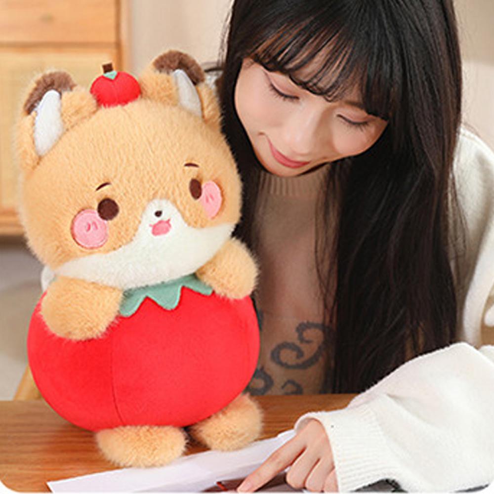 Dog Pumpkin Capybara Plush Doll Pig Rabbit Stuffed Doll Kawaii Fruit Animal Plush Toy  Room Decor