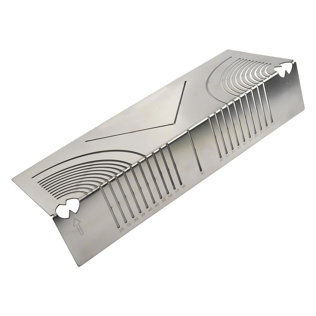 Rigă Metalică Multifuncțională pentru Tub Pătrat, Colțuri Rotunjite și Unghiuri