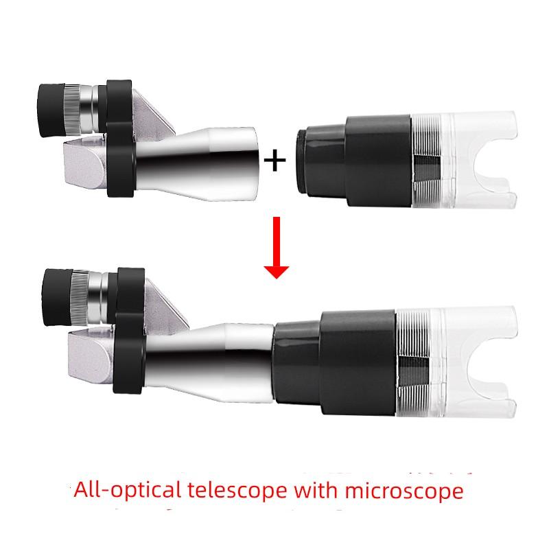Mini Telescope Metal Corner Small Outdoor Portable Astronomical Viewing Concert Professional High-Power Travel Single Tube