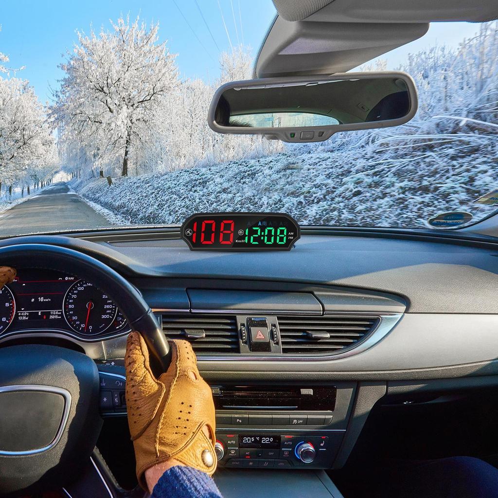 Heads Up Speedometer Display Solar Vehicle Speed Monitoring Supplies Car Speedometer Display For Sedans RVs SUVs Trucks Drivers