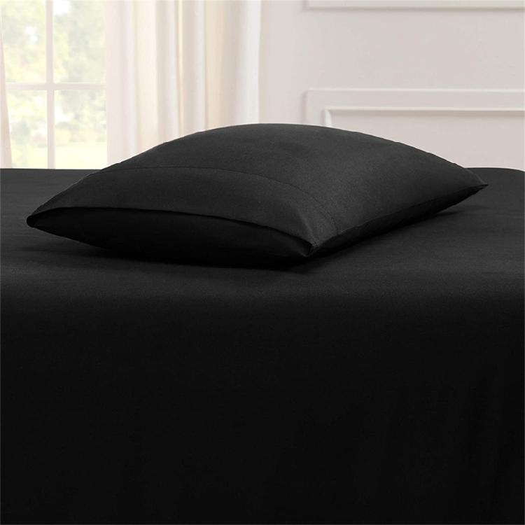 2Piece Brusheds Microfiber Queen Pillowcases Stains Resistant with Envelope Style for Bedroom Elegances