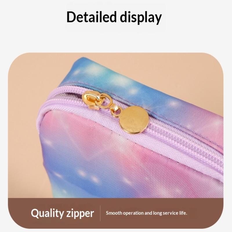 Borsa Porta Assorbenti con Gradiente, Pochette Mestruale Portatile, Organizer Impermeabile per Cosmetici per Tampax Assorbenti, Mini Custodia per Auricolari