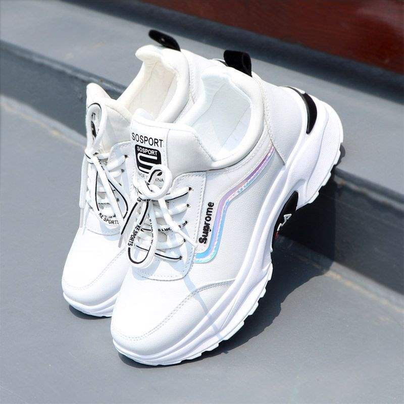 Sneakers ins breathable flat bottom lightweight dad shoes tide