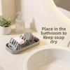 Space Saving W-Shaped Soap Rack Waterproof Soap Drain Box Creative Bathroom Soap Dish  Restaurant