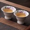 Chinese Ceramic Teacup Floral Pattern Coffee Cup For Adults