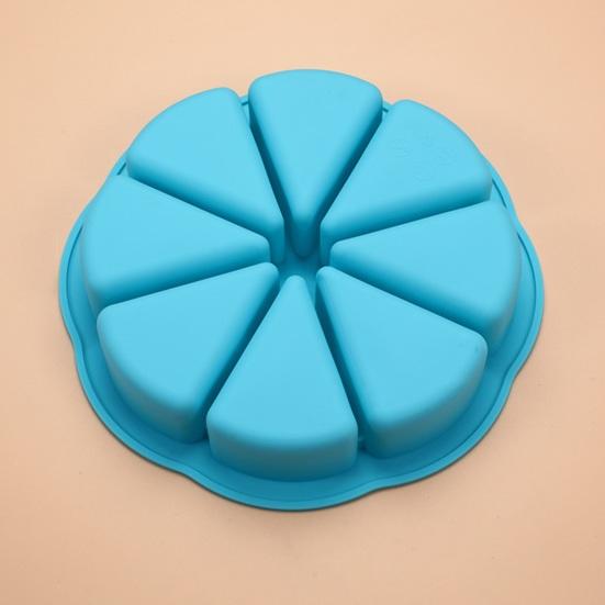 2/3 Stuks 8-Caviteit Siliconen Cakevorm Anti-aanbak Voedselkwaliteit Driehoekige Cakepunten Bakvorm DIY Keuken Maïsbrood Pizza Muffins Bakgereedschap