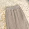 Fishtail Skirt Solid Color Elastic High Waist Knitting Skirt Solid Color Slimming