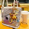 Adorable Potato Family Keychain Cute Cartoon Potato Doll Bag Charm Pvc Zinc Alloy