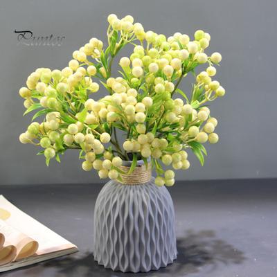 Long-lasting Artificial Berries 2 Pcs Realistic Full Vitality Good Detail Great Fidelity Home Decor No Wither Watering Berry Branch Party Decoration