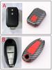 Carbon Fiber Silicone Car Key Case Key Cover For  Suzuki Vitara Swift Ignis Kizashi Sx4 Baleno Ertiga
