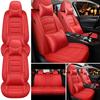 5-Seat PU Leather Universal Car Seat Covers Full Set Front Rear Seat Cushion Anti-scratch Protection For Sedan SUV,with Pillow