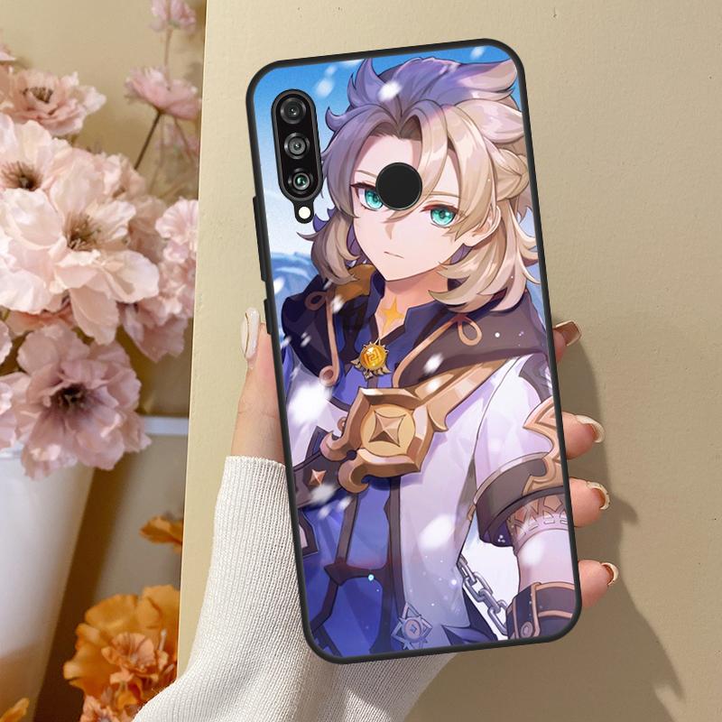 Smug Albedo Genshin Impact For Huawei Nova 11 Pro 9 10 SE Y70 Y60 Y90 Y61 Y91 Y73 Y72 12s 12i 11i 8i P30 P40 Lite Case
