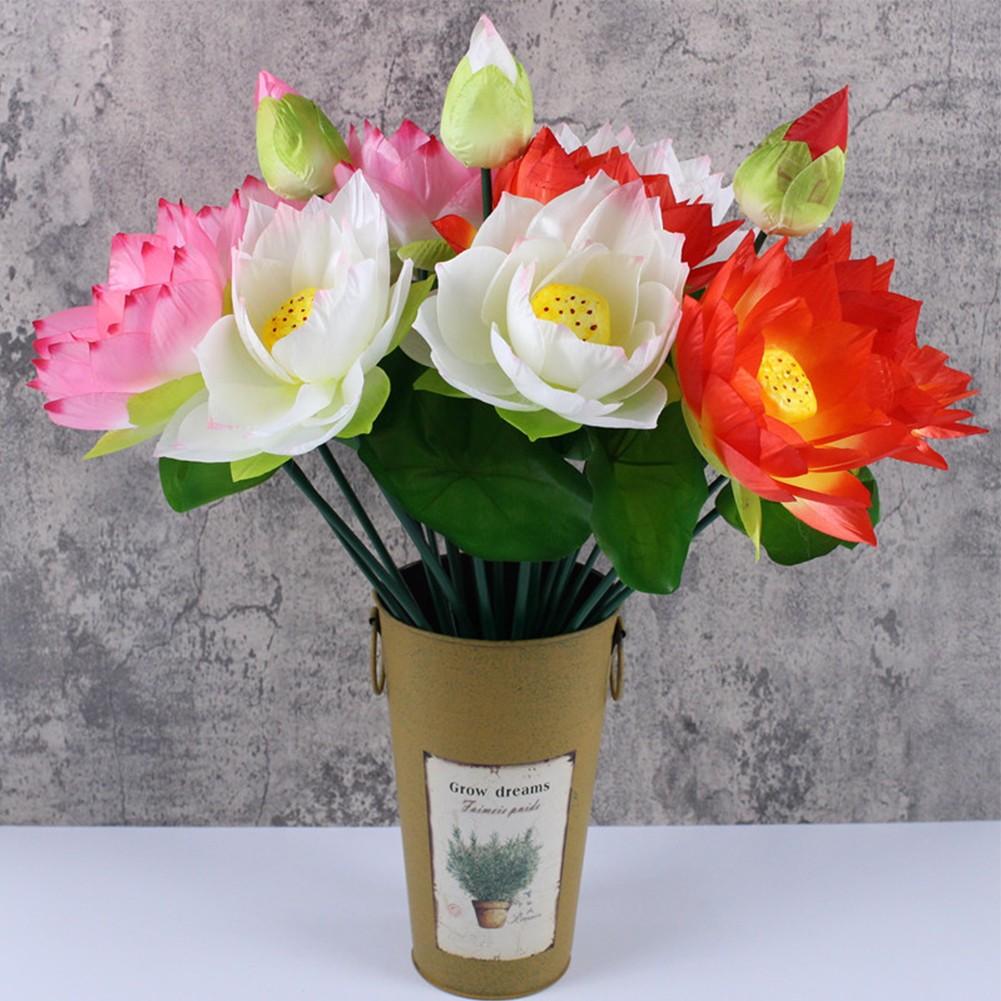

Fake Flower For Wedding Garden Party Silk Water Lily фіолетовий