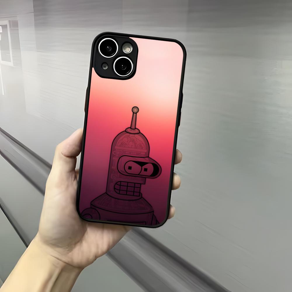 F-Futurama Anime B-Bender Phone Case For Iphone 17 16 15 14 13 12 Pro Max Xr Air Plus Skin Feel Black Hard Shell Cover