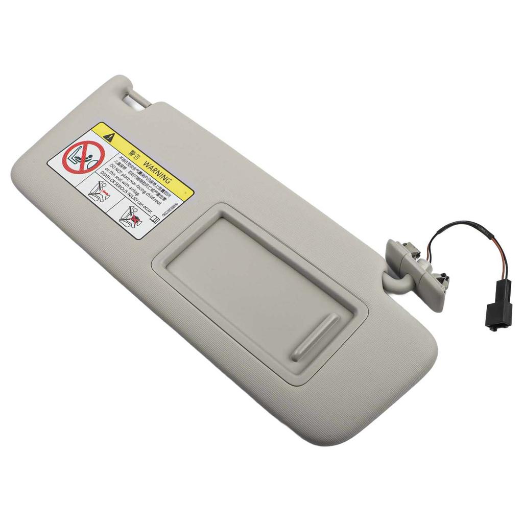 Windschutzscheiben-Zubehör Grauer Kunststoff Front Rechts Sonnenblende mit Spiegel Kompatibel mit mehreren Modellen von 2013 bis 2025