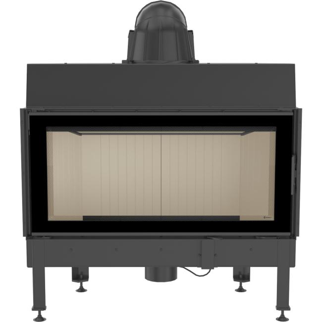 Smart steel fireplace KRATKI NADIA 14 kW Ø 200 MSK GLASS