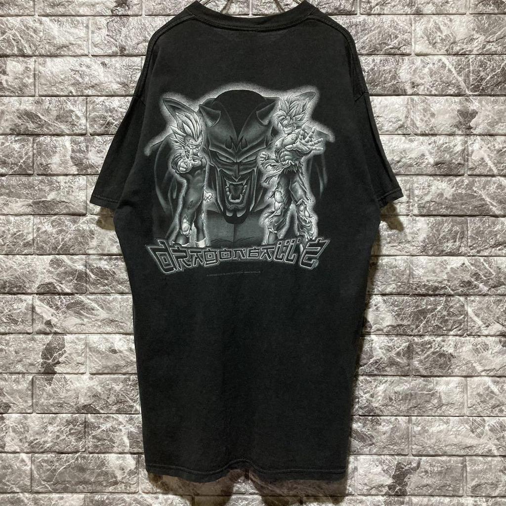 [USED] Rare DRAGONBALL Z T-shirt featuring Dabura, Goku, and Vegeta, vintage