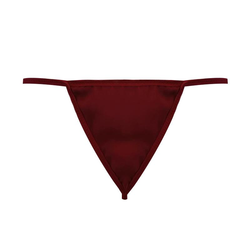 Xianyi Love Underwear New Flirting Temptation Thong Satin Multi-color Open Gear Free Panties One Piece Female K4