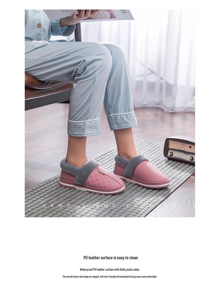 Herens Waterdichte Katoenen Pantoffels - Winter 2025 Stijl, Binnen/Buiten, Grote Maat