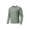 Li Ning Fitness Series Sweatshirts Men's Gray Green Crew Neck Moderate Regular AWDT791-5