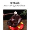 Mokugyo fish made of camphor A solid wood wooden fish drum with excellent A percussion Buddhist altar set including a cushion and Easy to use for