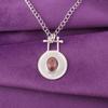 Oval Black Rhodonite Gemstone 925 Sterling Silver Engagement Gift Unique Pendant PP-57-28
