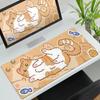 Large Kawaii Pretty Mouse Pad Cute Kitty Computer Keyboard Professional Mouse Mat LockEdge Rubber Non-slip Base Aesthetic Carpet