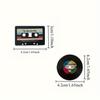 4/8pcs, Nostalgic Cassette Record Magnet Set | Decorative Magnetic Fridge Magnets, Perfect for Music Lovers, Charming Gifts.